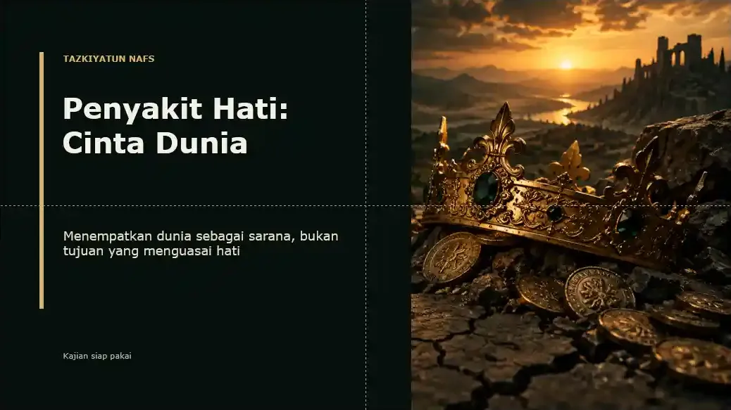 Contoh slide: Penyakit Hati – Cinta Dunia